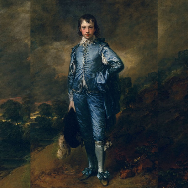 MDCI painting bleu satin