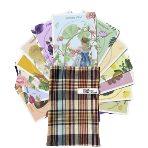 Le Jardin Retrouve Set of 13 Postcards in Pochon